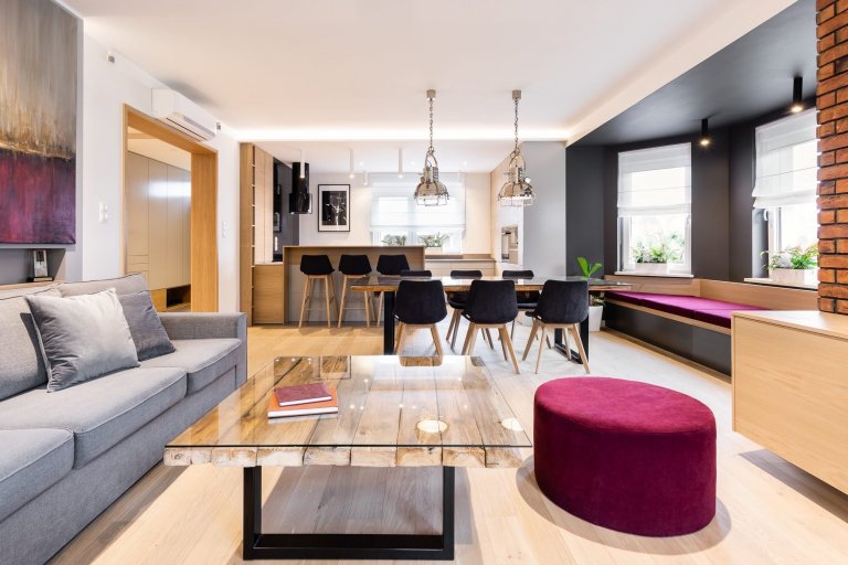 Moderní interiér v retro stylu