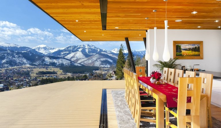 Nadčasová chata s úchvatným výhledem na polské Tatry