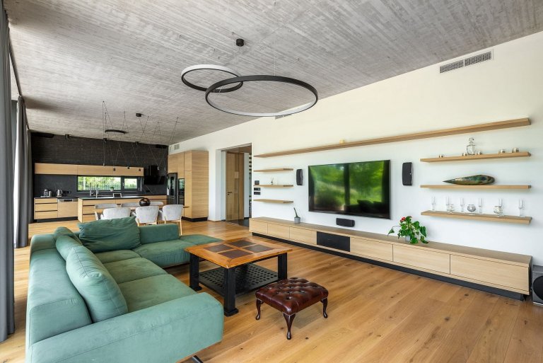 Nadstandardně řešený interiér moderní novostavby