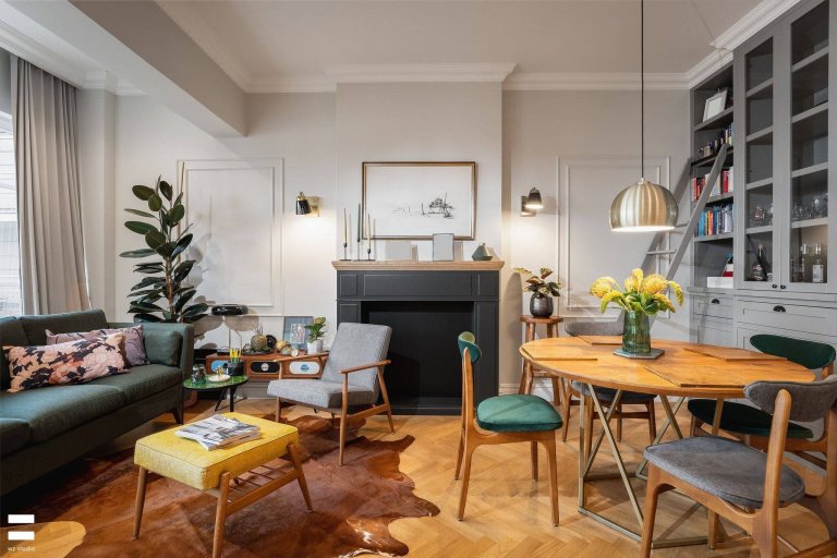 Nápaditý interiér ve stylu retro