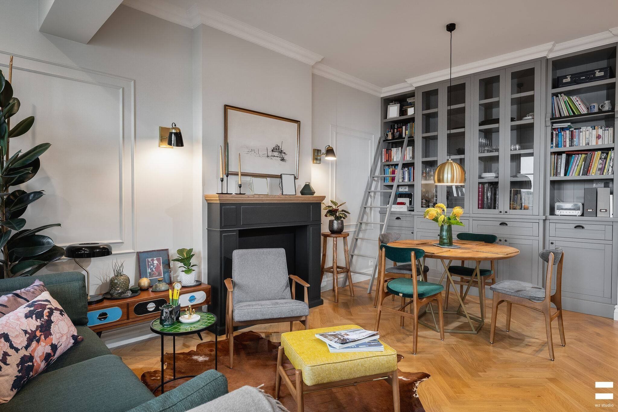 Nápaditý interiér ve stylu retro