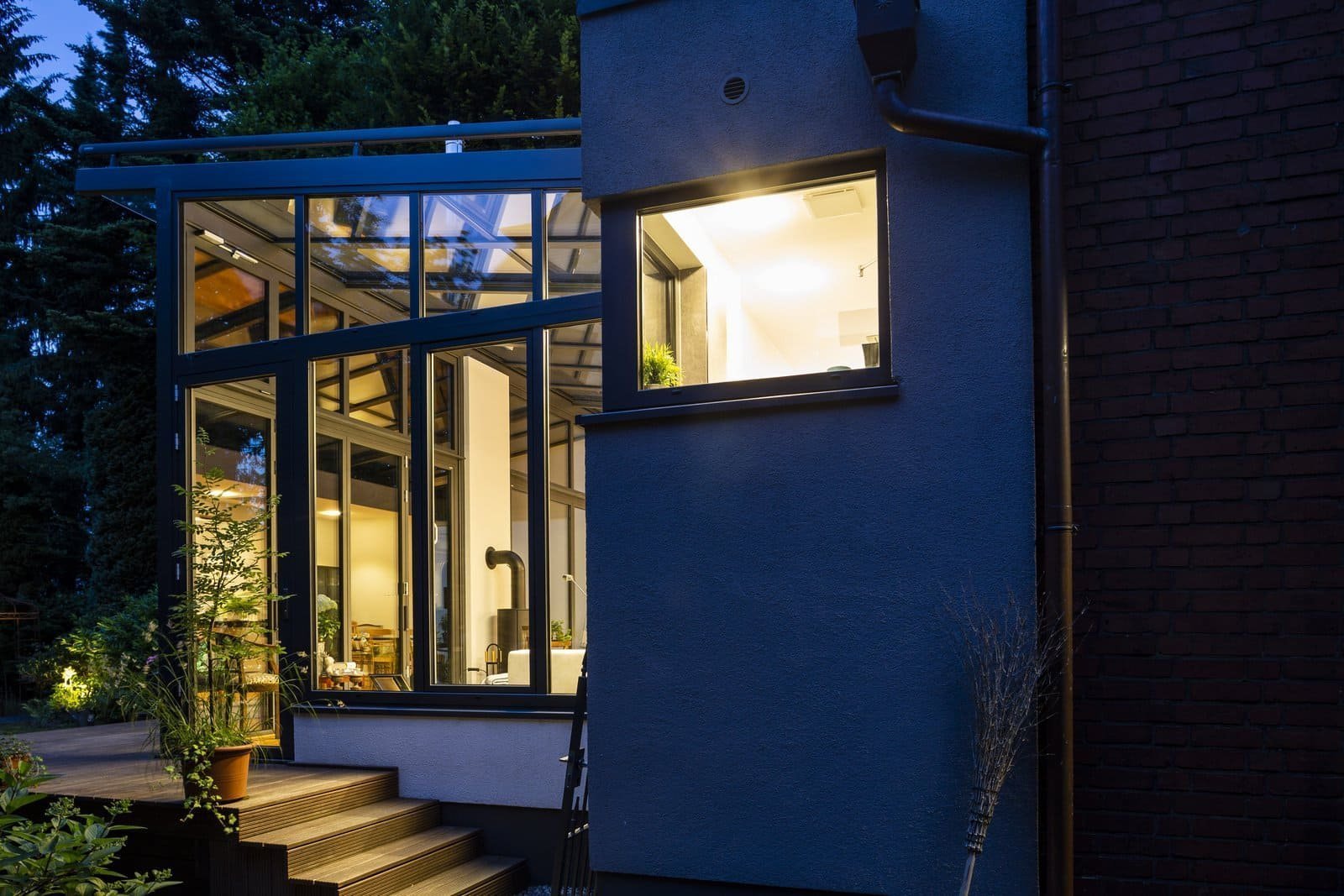 Nová zimní zahrada a koupelna pro rodinný dům