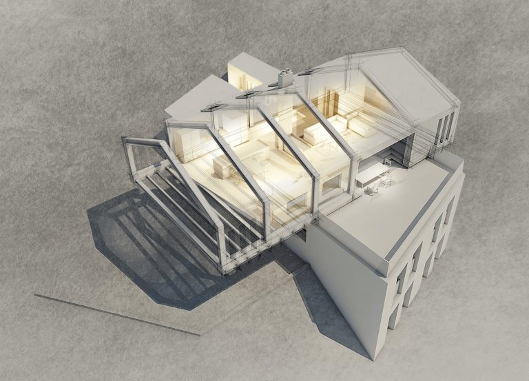 Originální vila pod Alpami