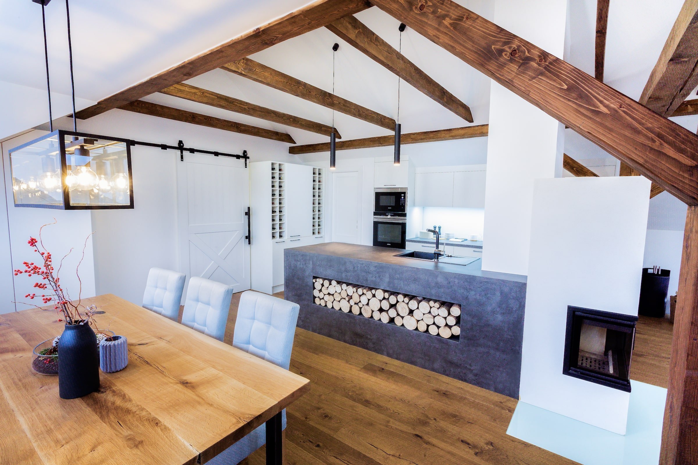 Podkrovní byt cestovatelů (mladé rodiny) v podhůří Beskyd