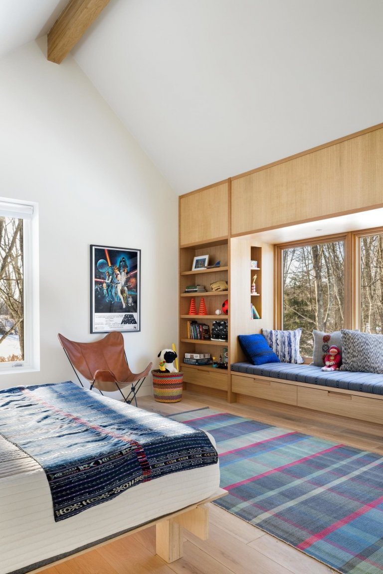 Prefabrikovaný prázdninový dům v Hudson Valley