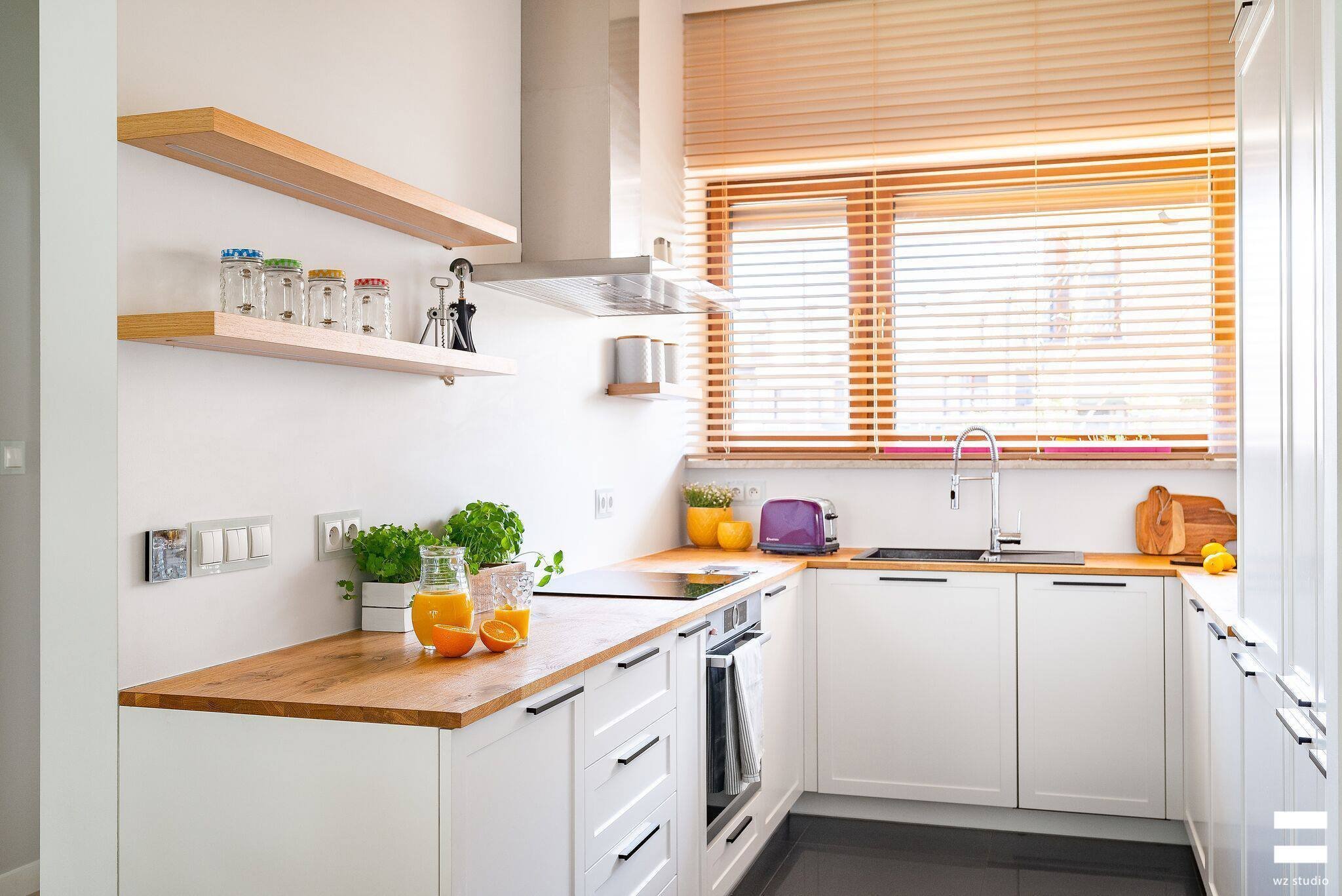 Svěží interiér domu ve Varšavě