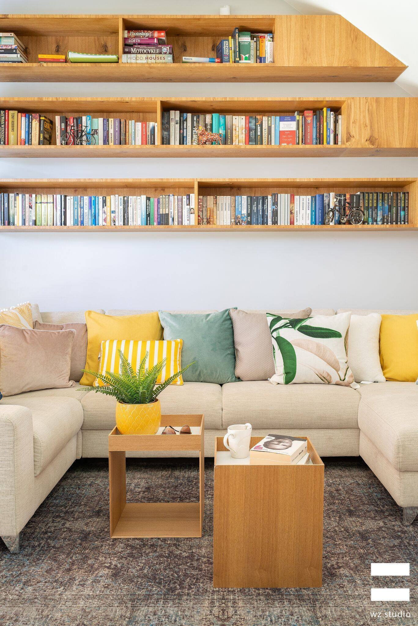 Svěží interiér domu ve Varšavě