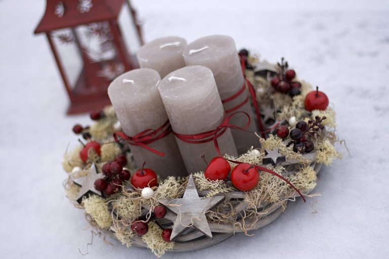 Trendy adventních věnců pro rok 2018