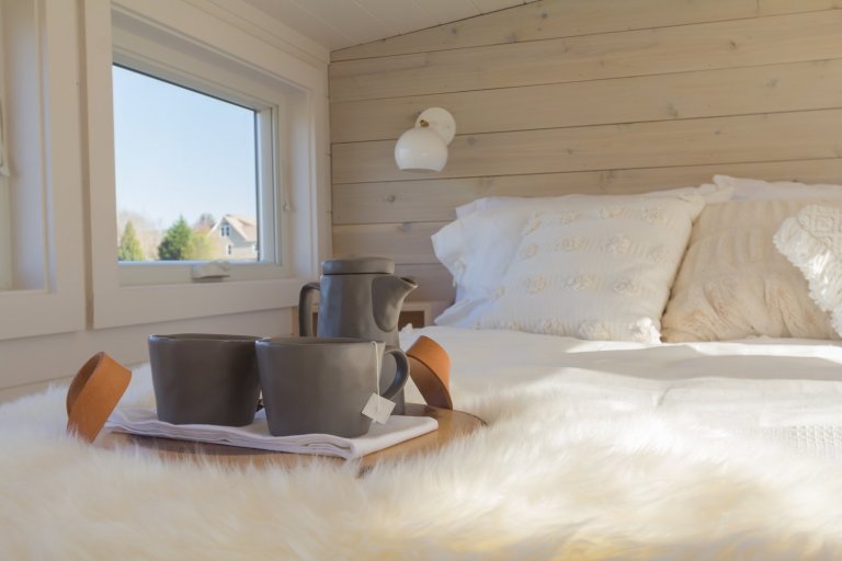 Unikátní tiny house se skleníkem