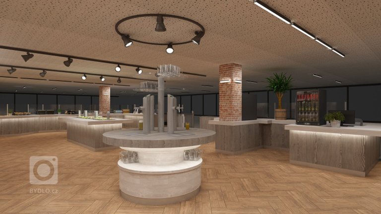 Aqualand Moravia se postupně převléká do přírodního a další fáze potkala i restauraci. Místo původní oranžové verze se žlutou podlahou jsem navrhl použití…