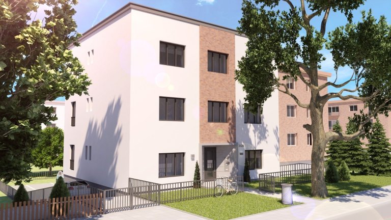 Návrh fasády a interiéru bytové domu pro developera byl ovlivněn lokalitou. Cihla na domě jej lehce propojuje s okolím a umožňuje domu splynout s původní…