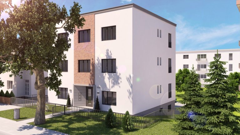 Návrh fasády a interiéru bytové domu pro developera byl ovlivněn lokalitou. Cihla na domě jej lehce propojuje s okolím a umožňuje domu splynout s původní…