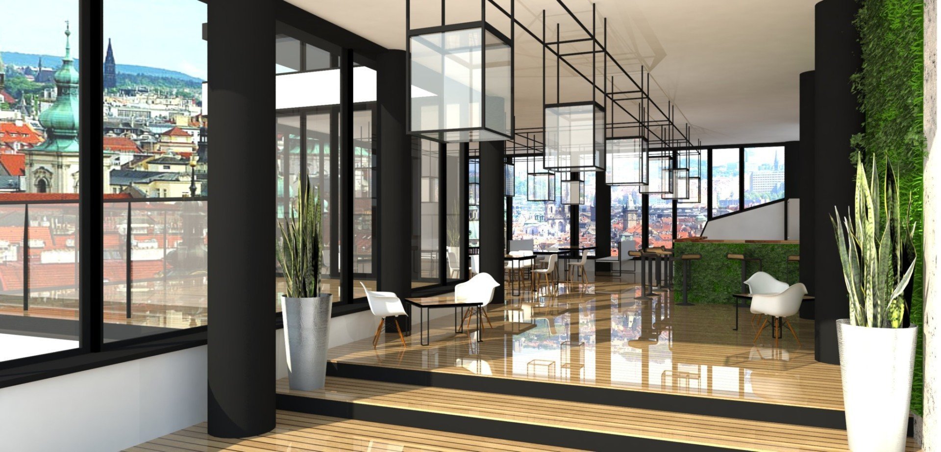 &bdquo;Prostor plný geometrie.&ldquo;

Prostornost, kterou vyplňuje černobílá elegance v kontrastu surového betonu a dřeva s vysokým leskem.

&bdquo…