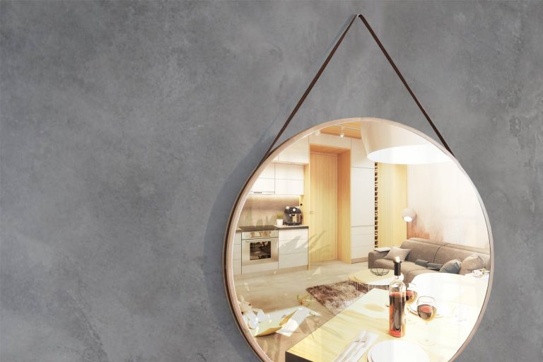 Interiér pro manželský pár, který bude sloužit jako byt pro rekreační dovolené. V&nbsp;jedné místnosti se zde kloubí kuchyň s&nbsp;jídelnou, obývacím pokojem a…