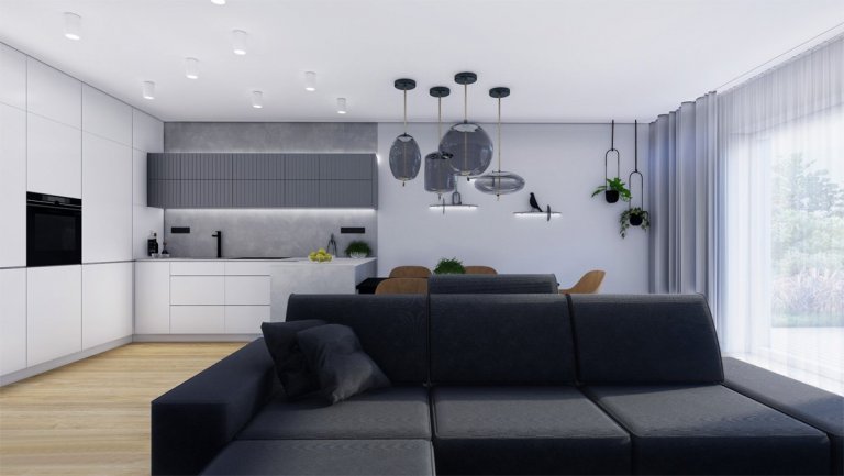 Projekt Irkutské zahrady vznikl jako ukázkový byt pro klienty, kteří hledají moderní a&nbsp;vkusný design. Střídmý styl bytu je oživený originálními prvky,…