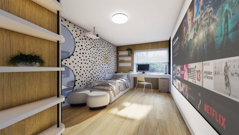 Projekt Irkutské zahrady vznikl jako ukázkový byt pro klienty, kteří hledají moderní a&nbsp;vkusný design. Střídmý styl bytu je oživený originálními prvky,…