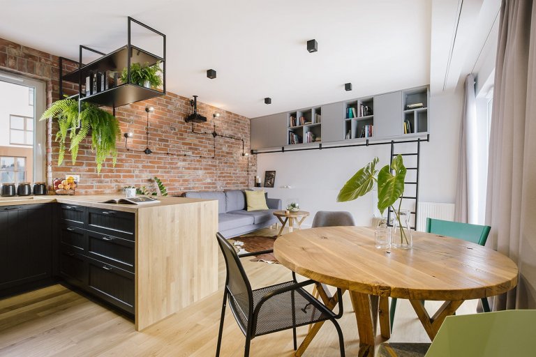 Malý byt ve stylu loftu