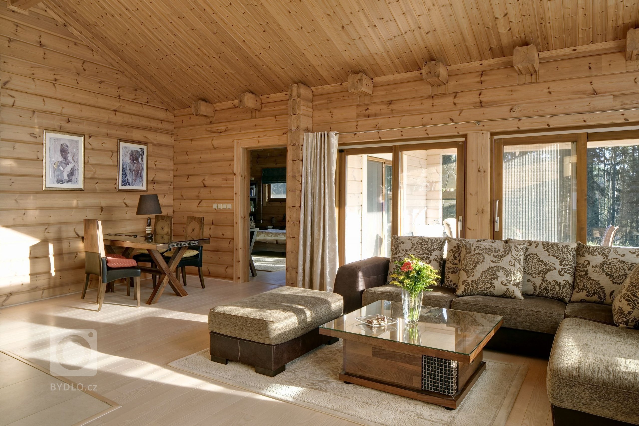 Interiér v přírodních tónech 