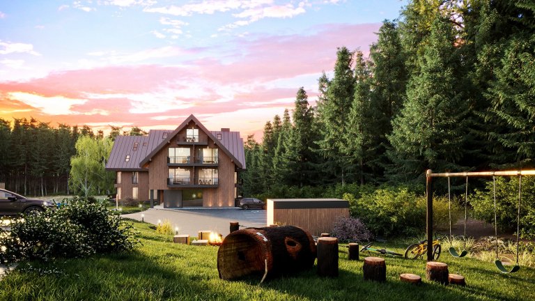 Apartmánový dům Harrachov peaks je moderní sebevědomou stavbou, která perfektně zapadá do krásného horského prostředí města.&nbsp;Členitá, ale klasicky…