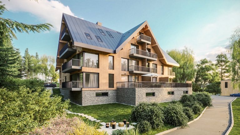 Apartmánový dům Harrachov peaks je moderní sebevědomou stavbou, která perfektně zapadá do krásného horského prostředí města.&nbsp;Členitá, ale klasicky…