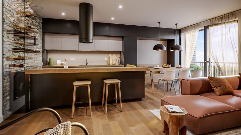 Apartmánový dům Harrachov - horský interiér