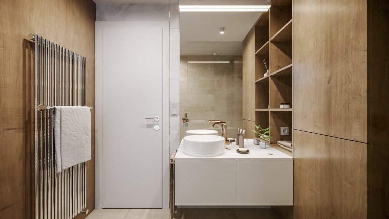 Pro developerský projekt apartmánového domu v Harrachově jsme navrhli možné podoby interiérů. Základem všech interiérů jsou bílé dveře a antracitová okna.
…
