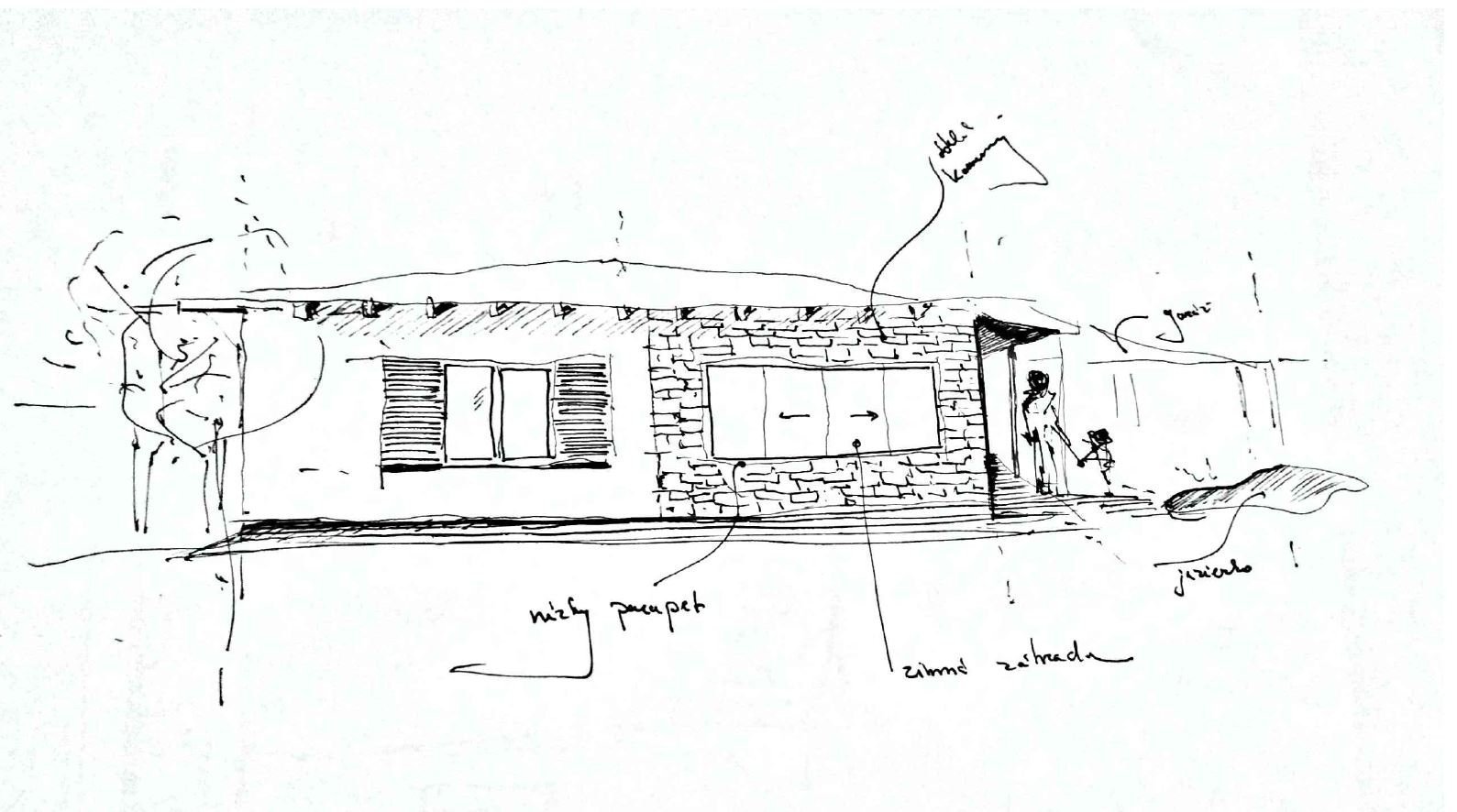 Rodinný dom sa nachádza v katastrálnom území obce Sokolovce, ponúka energeticky úsporné a komfortné bývanie. Ponechanie kamennej studni v dome bolo vstupnou požiadavkou investora. Dominantný prvok studni sa nachádza takmer v strede domu a celý objem navrhovanej prístavby obklopuje už existujúcu studňu. V blízkosti studni sa nachádza kryté posedenie a priestor na odkladanie dreva. Jednoduchý kvádrovitý objem navrhovanej prístavby je zvýraznený prírodnými materiálmi. Keďže sa dom nachádza v príjemnom zelenom prostredí.  