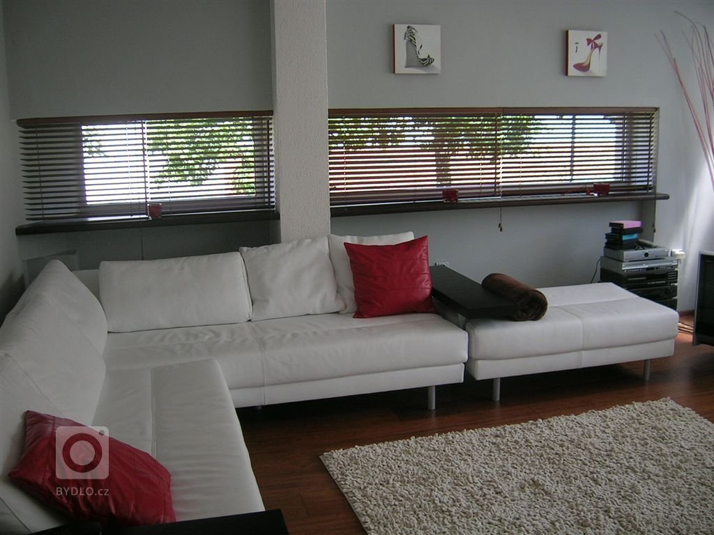 kuchyňská linka propojená s obyvacím prostorem
