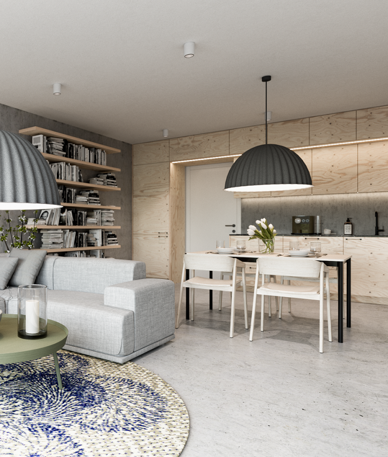 Využití překližky jako interiérového materiálu