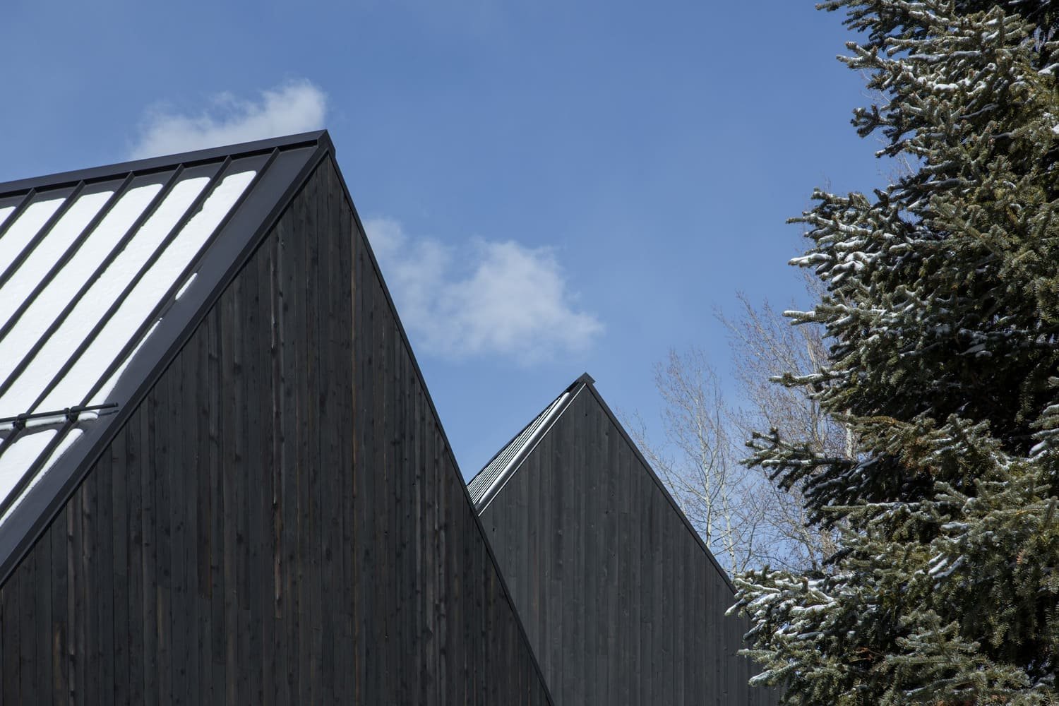 Dům ve tvaru písmene V pro pár v důchodu