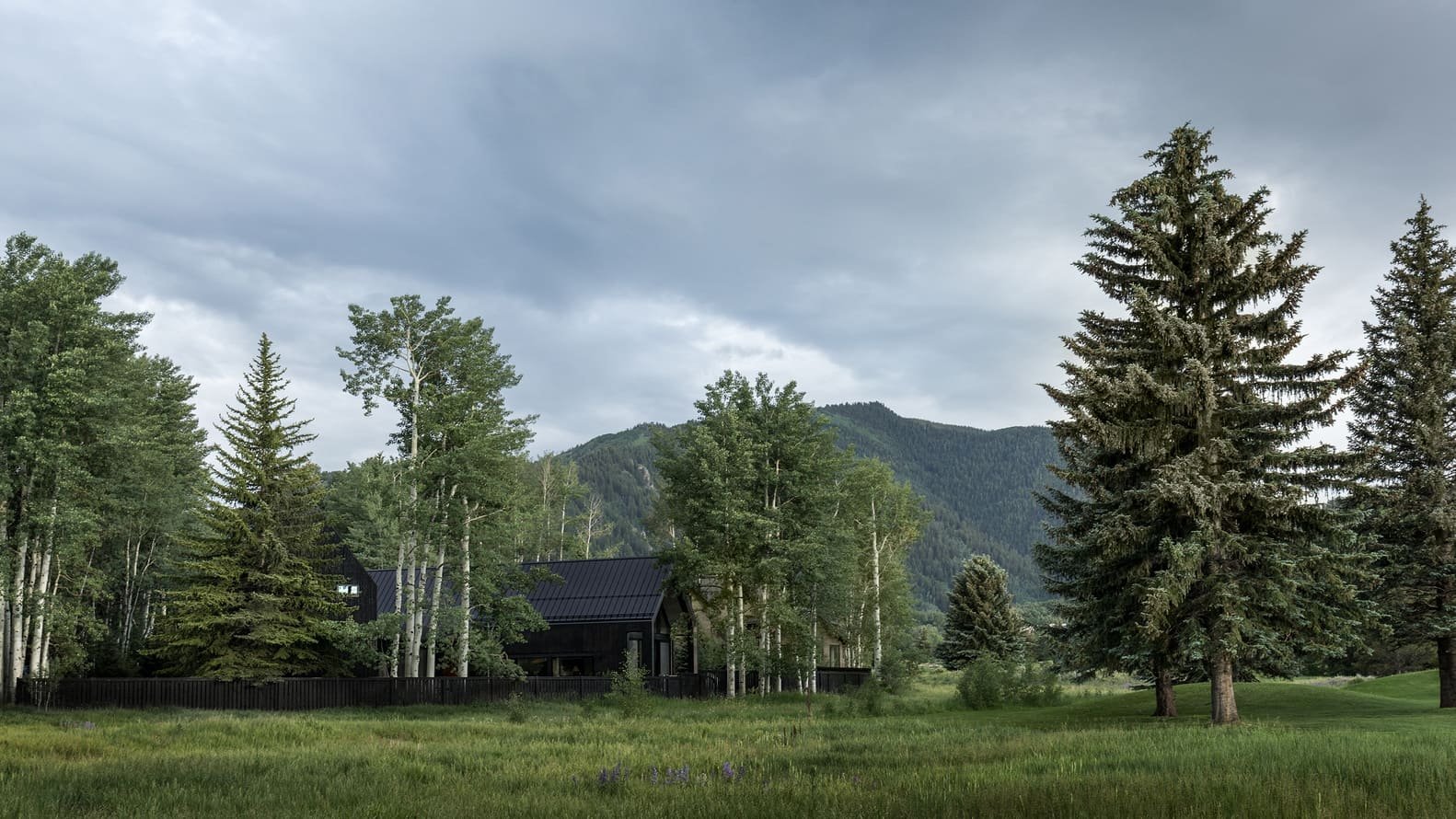 Dům ve tvaru písmene V pro pár v důchodu