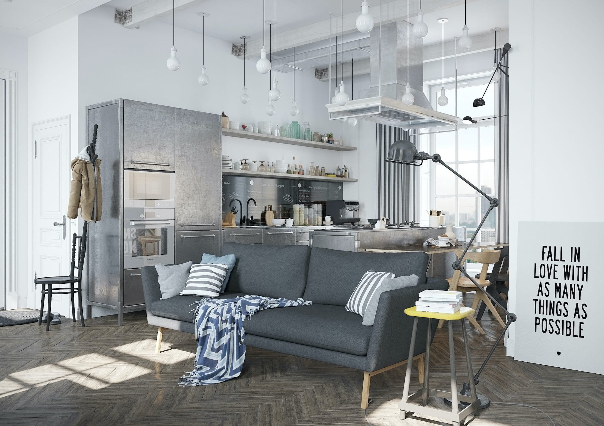 Industriální styl se těší stále velké oblibě