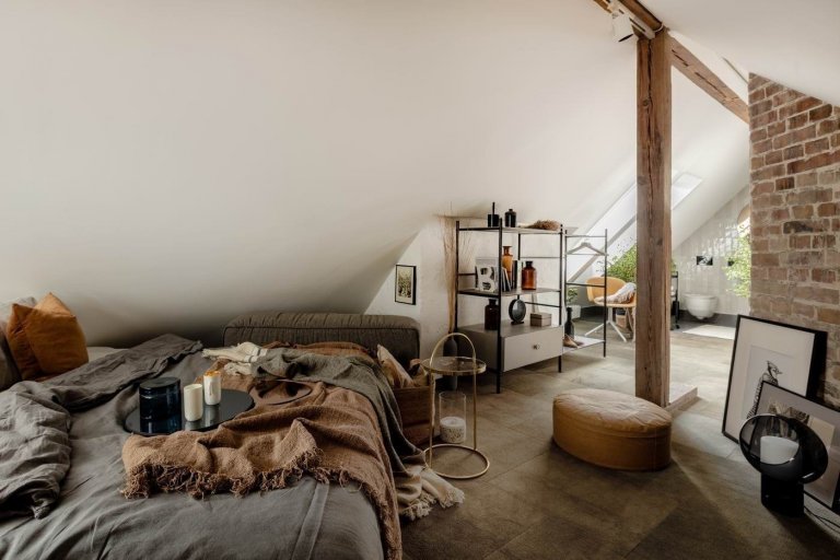 Z bývalé sušárny ve věži je kouzelný loft