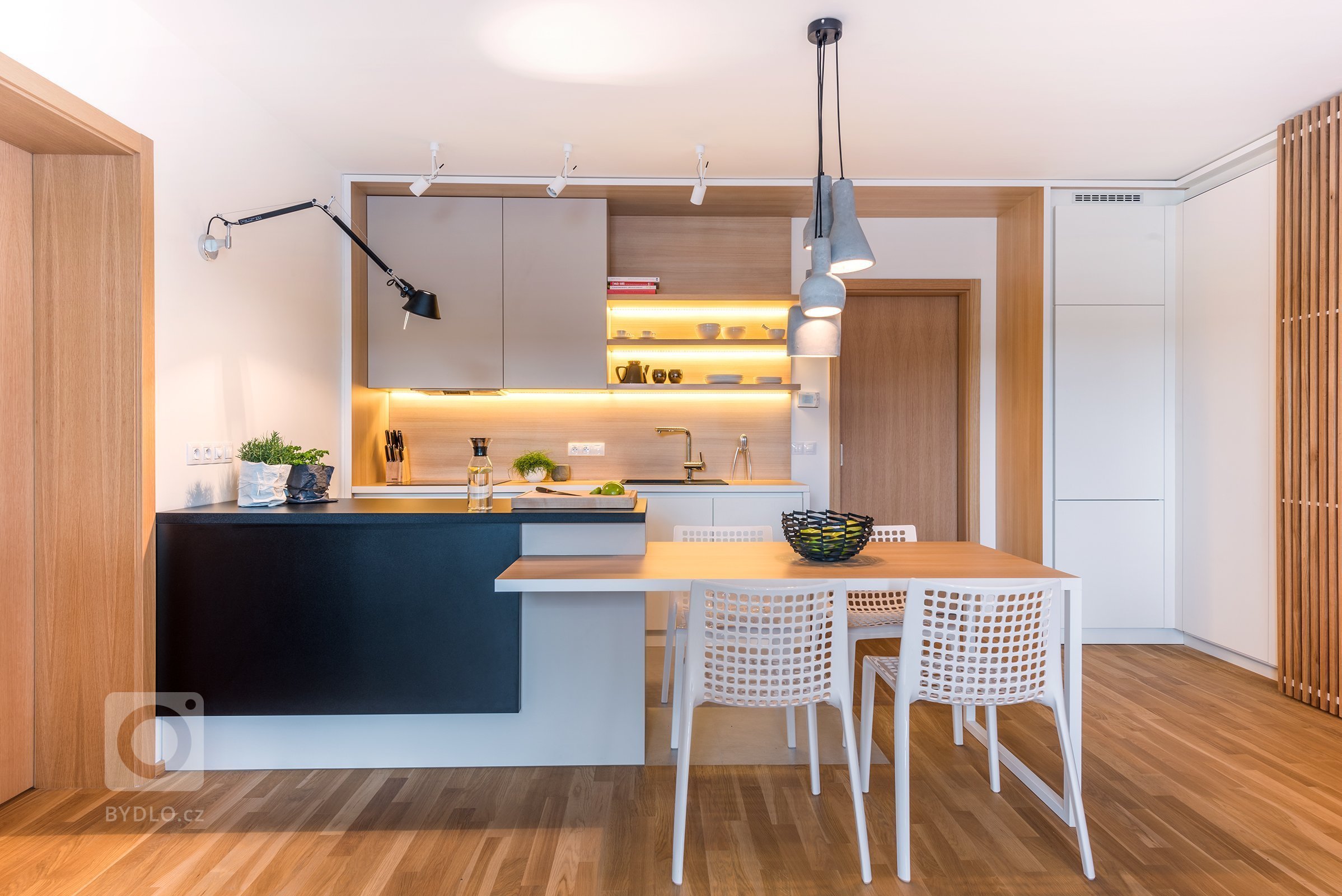 pohled na kuchyň