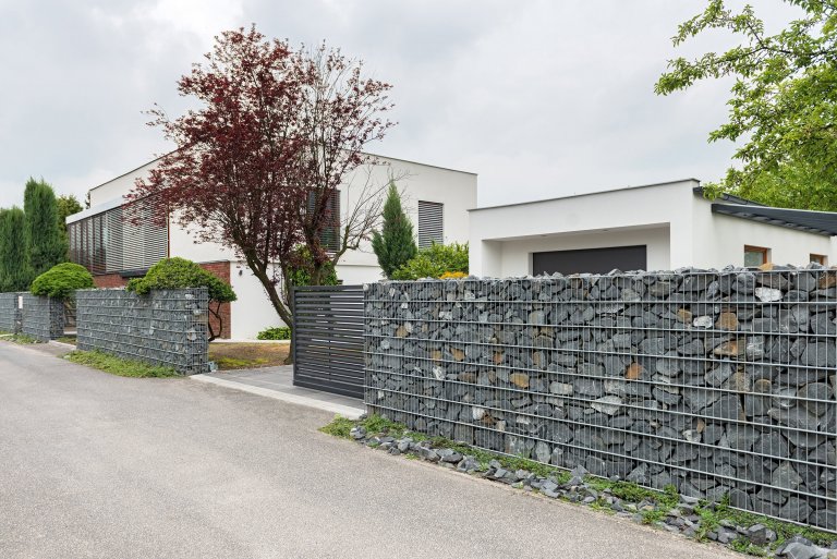 Gabionový plot Rock a brána Half