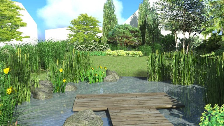 Zahrada v Podještí se nachází na maloměstě a majitelka si přála mít zahradu s pasážemi i hodně přírodními, což jí návrh zahrady splnil především v okolí tůňky.…