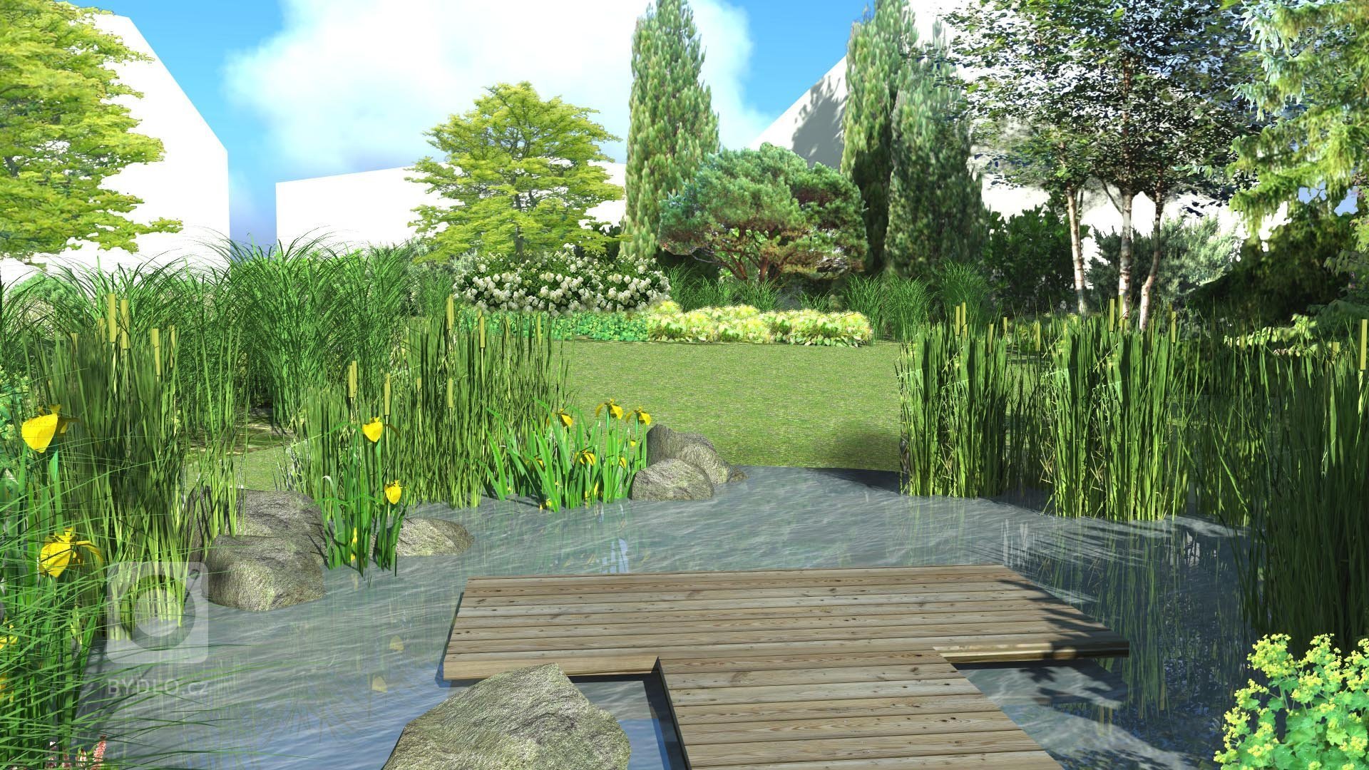 Zahrada v Podještí se nachází na maloměstě a majitelka si přála mít zahradu s pasážemi i hodně přírodními, což jí návrh zahrady splnil především v okolí tůňky.…