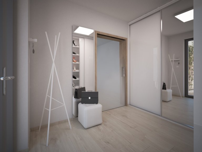 Návrh interiéru moderní vily kousek za Prahou