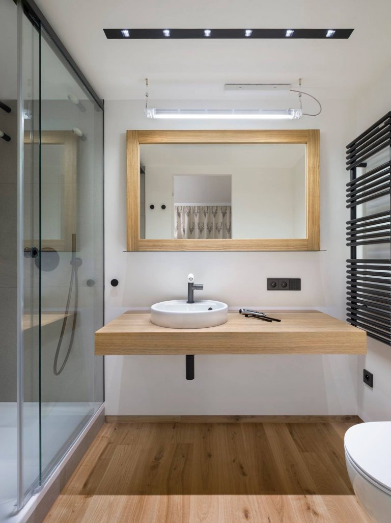 Interiér soukromého horského&nbsp;apartmánu v Beskydech
