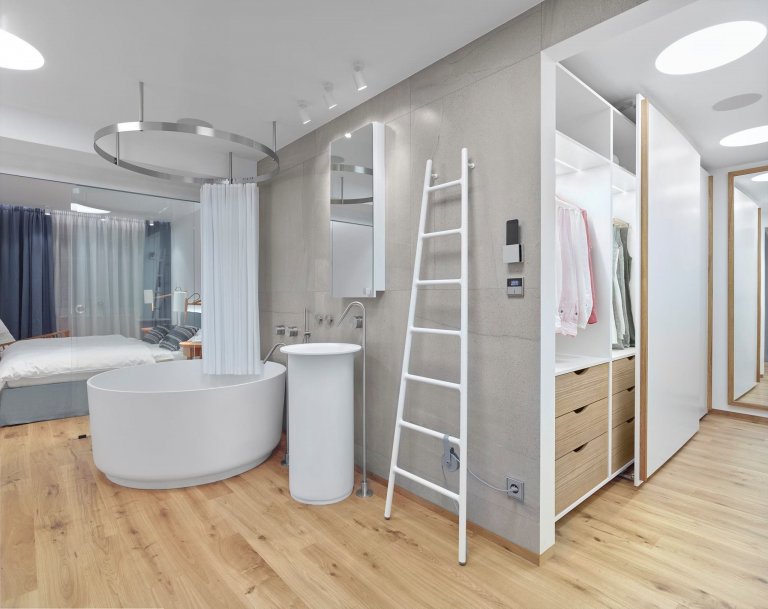 Interiér soukromého horského&nbsp;apartmánu v Beskydech
