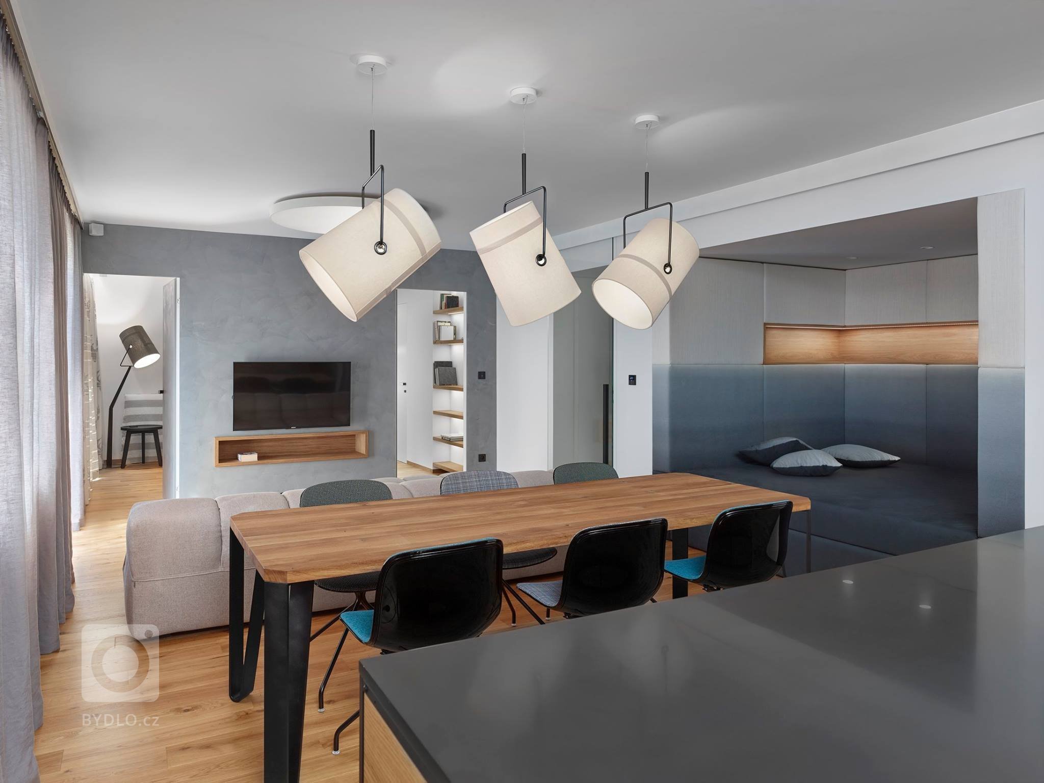 Interiér soukromého horského&nbsp;apartmánu v Beskydech
