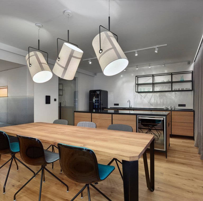 Interiér soukromého horského&nbsp;apartmánu v Beskydech
