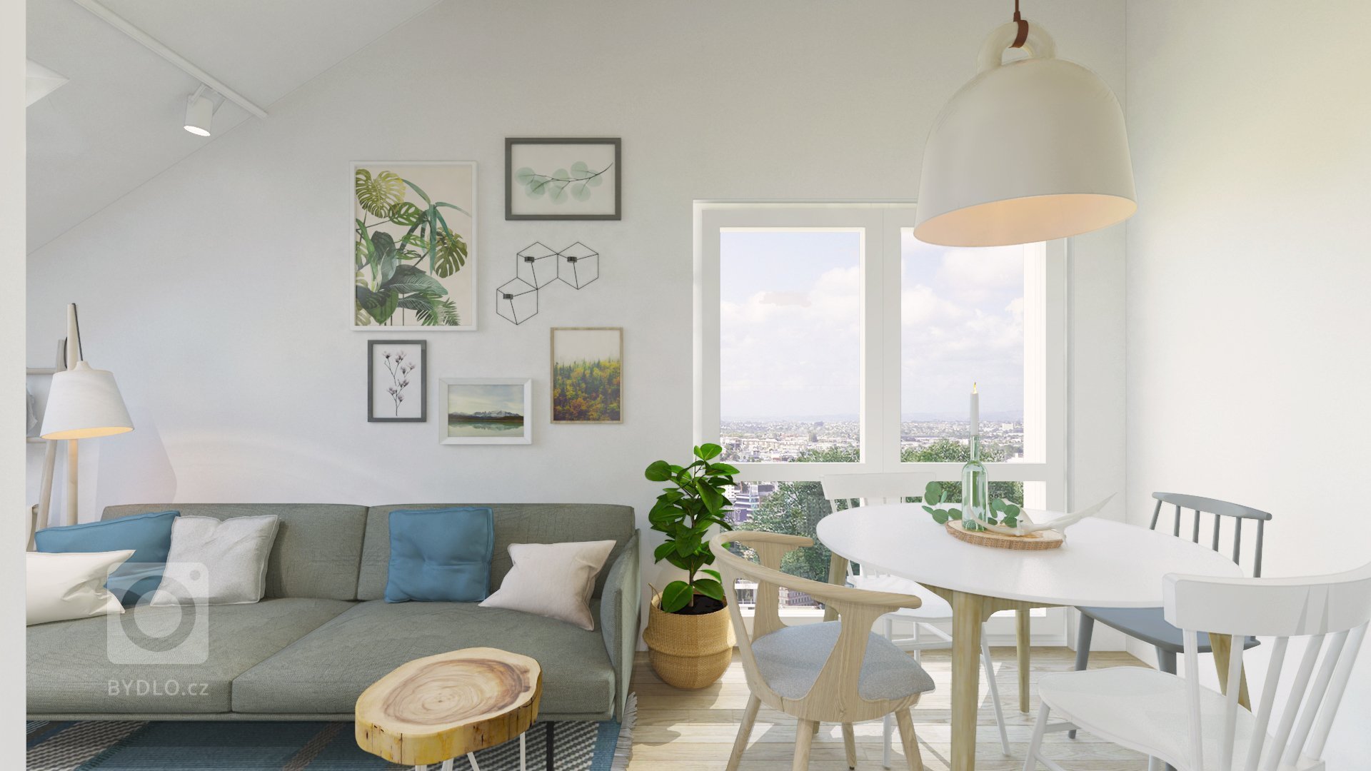 Návrh interiéru podkrovného bytu využíva relatívne malý priestor dennej zóny na maximum, pričom ho opticky neprepĺňa. Líniová hmota kuchyne plynulo prechádza…