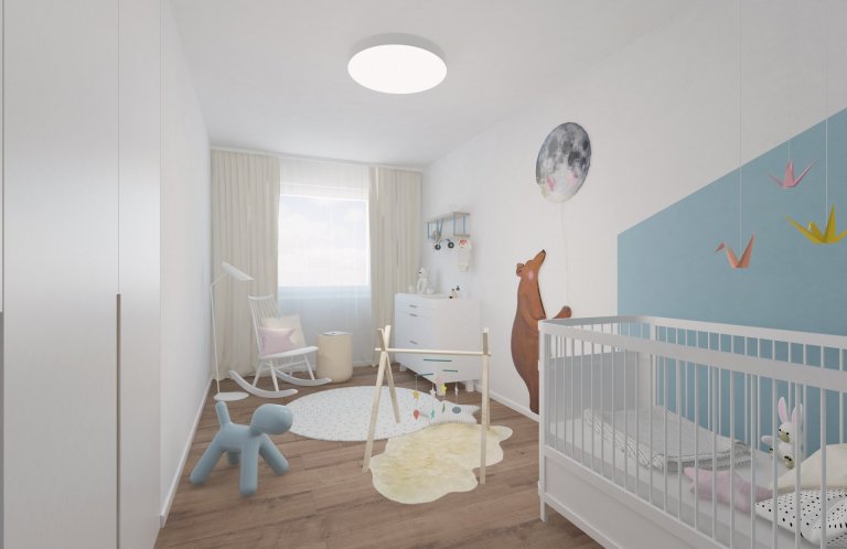 Jednoduchý dizajn nábytku je nosným prvkom tohto interiéru,aj napriek menšej podlahovej ploche priestor pôsobí veľmi vzdušne. Svetlosť priestoru umocňuje…