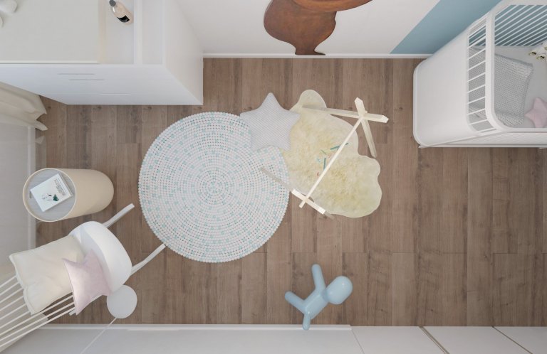 Jednoduchý dizajn nábytku je nosným prvkom tohto interiéru,aj napriek menšej podlahovej ploche priestor pôsobí veľmi vzdušne. Svetlosť priestoru umocňuje…