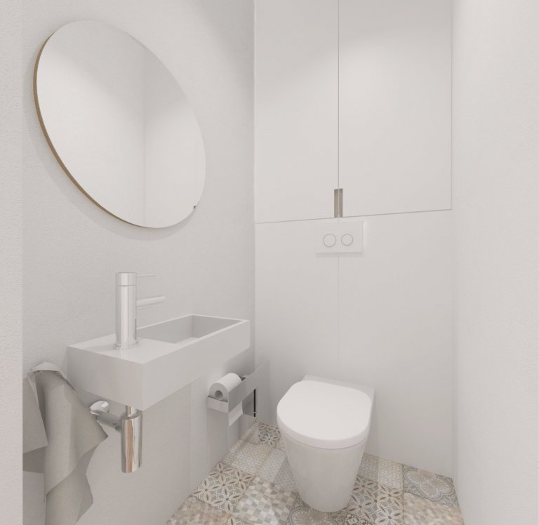 Jednoduchý dizajn nábytku je nosným prvkom tohto interiéru,aj napriek menšej podlahovej ploche priestor pôsobí veľmi vzdušne. Svetlosť priestoru umocňuje…