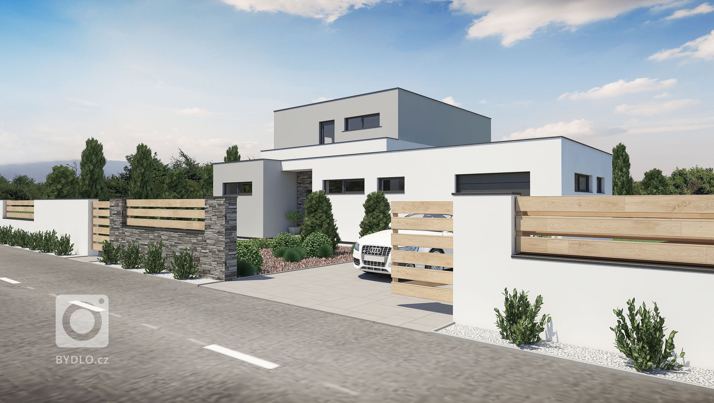 Návrh interiéru a&nbsp;exteriéru rodinného domu. Řešené místnosti: zádveří, chodba, d dvě koupelny na&nbsp;1NP, schodiště, kuchyně, obývací pokoj, dětská herna…