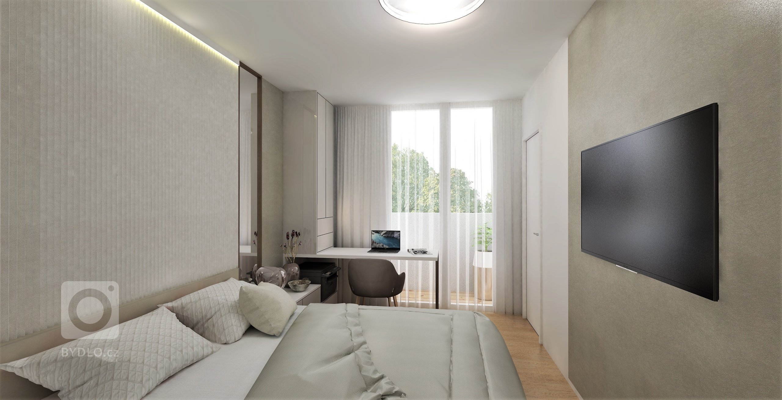 Byt v nejvyšším patře nového bytového domu nabízí&nbsp;krásné výhledy na Brno. Celý interiér je v jemných, &nbsp;přírodních tónech, Dispozice 3kk je téměř…