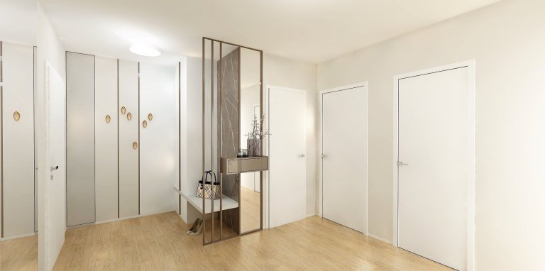 Byt v nejvyšším patře nového bytového domu nabízí&nbsp;krásné výhledy na Brno. Celý interiér je v jemných, &nbsp;přírodních tónech, Dispozice 3kk je téměř…