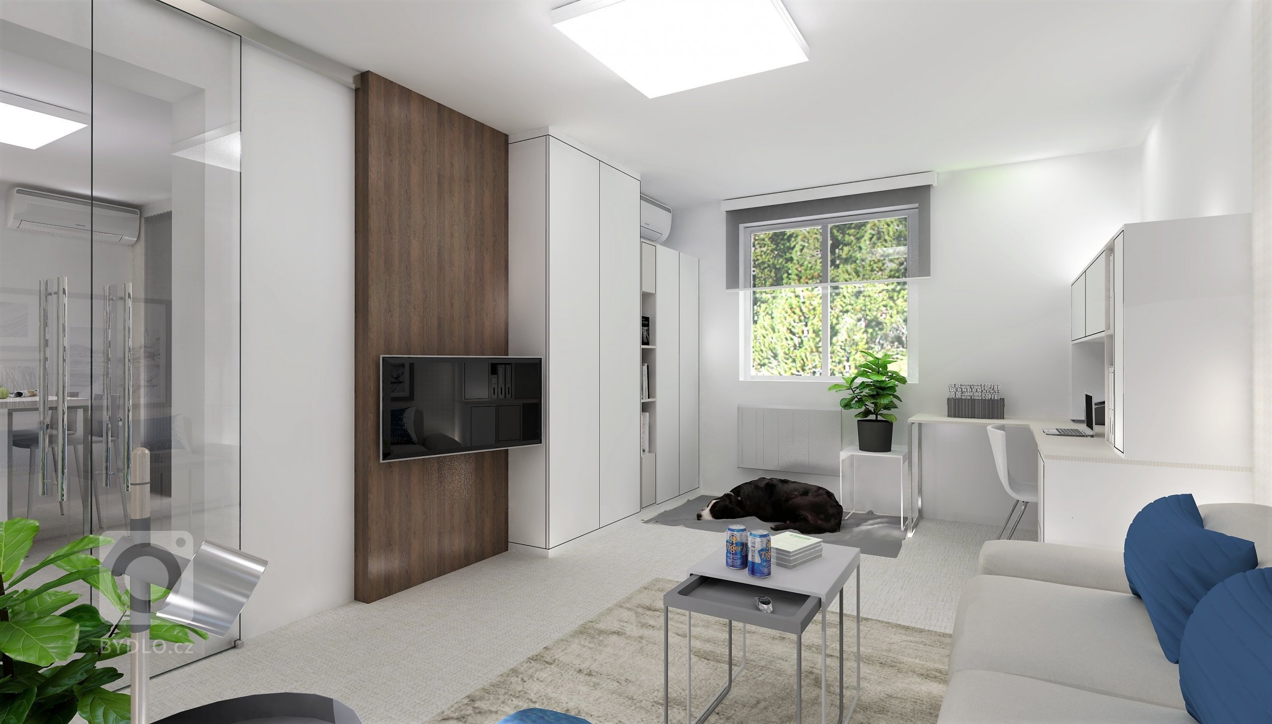 Bývalý vejminek, tedy malý přístavek&nbsp;v&nbsp;těsné blízkosti &bdquo;velkého&ldquo; rodinného domku, jsem proměnila na funkční single bydlení pro muže v…